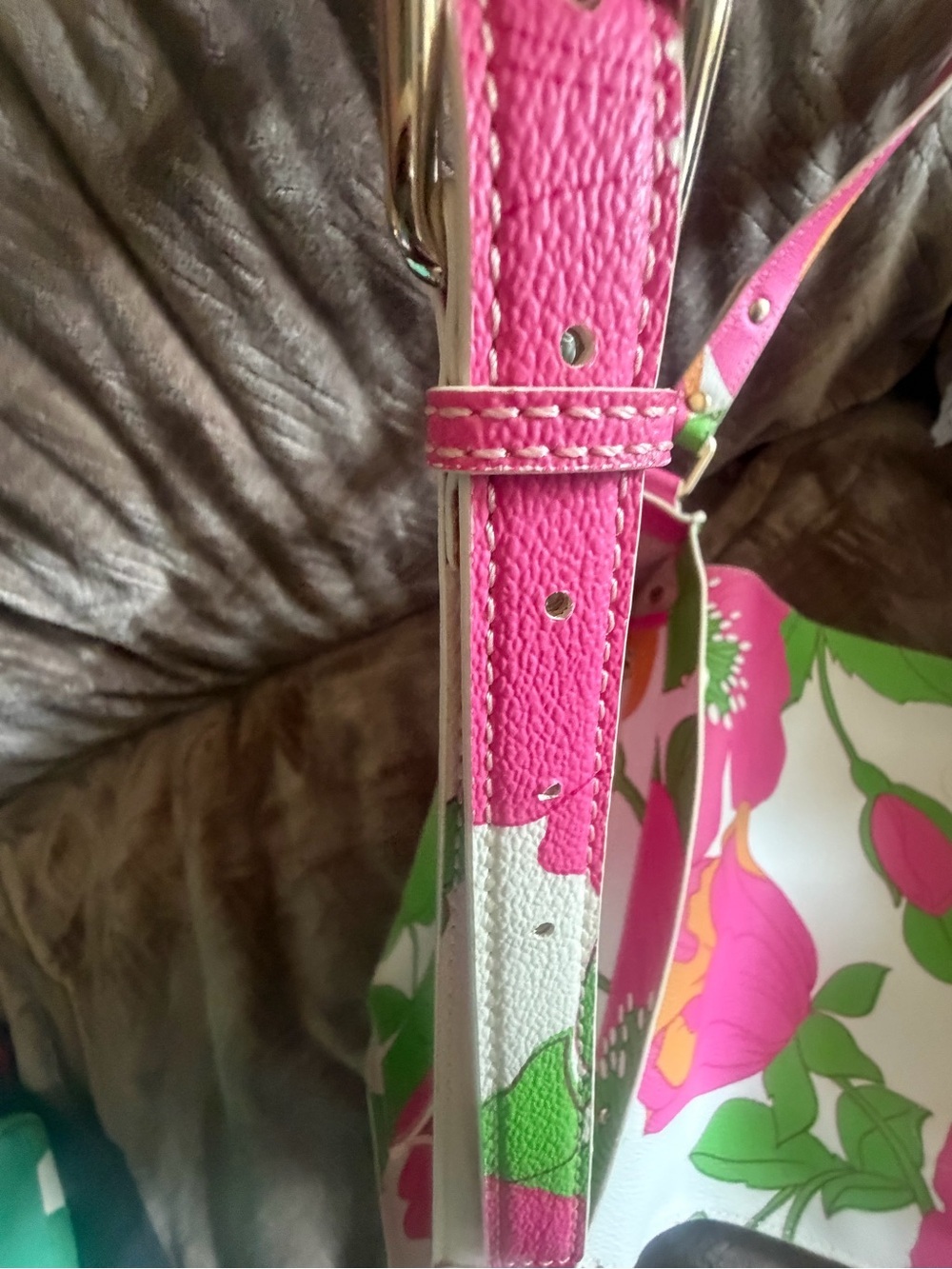 kate spade Pink and Green Floral Crossbody Bag - Picture 12 of 13